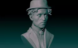 Charlie Chaplin Bust 3D print model