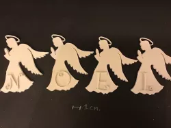 CHRISTMAS ANGELS 3D letters stl file 3D print model