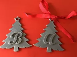 CHRISTMAS TREE 3D letters stl file 3D print model