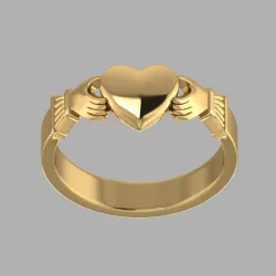 claddagh ring 3D print model