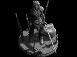 Cloud Strife Realisctic - Final Fantasy VII Advent Children 3D print model