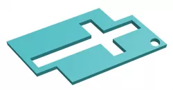Cross Keychain 3d print model 3D print model