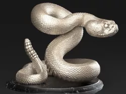 Crotalus Snake 3D print model