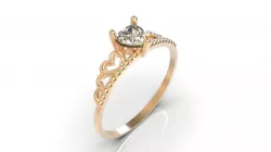Crown ring A0-3010154 3D print model