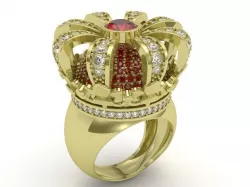 Crown ring - FODA 3D print model