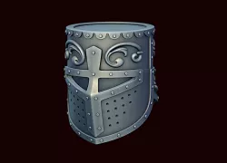 Crusader helmet 3D print model