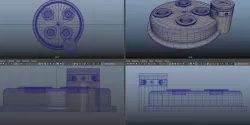 Cyclotron with Nfilter for proton pack  3D print model