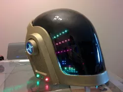 Daft Punk Guy Manuel 3D Printable Wearable Helmet