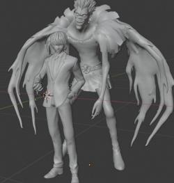 3D model Death Note Book VR / AR / low-poly