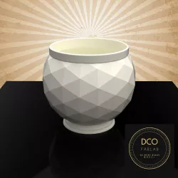 Decorative Triangulated Container Pot for Succulents V2 3D print model
