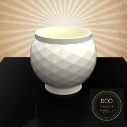 Decorative Triangulated Container Pot for Succulents V3 3D print model