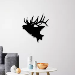 Deer head wall art 3D print model