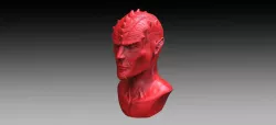 Demon Bust 3D print model