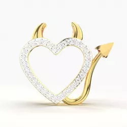 DEVIL HEART DIAMOND PENDANT 3D print model