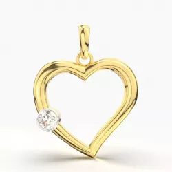 Diamond Heart Pendant 3D print model