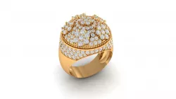 Diamond men ring luxury 3D print model