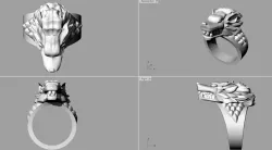 dire wolves 3D print model