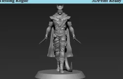 DnD Tiefling Rogue Printable Miniature 3D print model