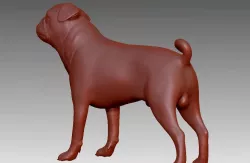 dog sculpture  3D print model