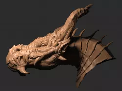 Dragon Head 02 3D print model