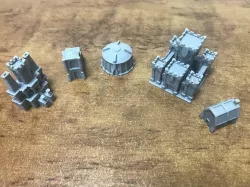 Dwarf buildings for board games 3D print model
