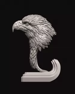 Eagle bust 3D print model