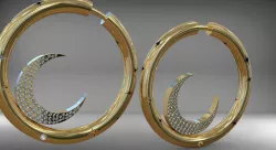 earrings for 3d printer moon 3D print model
