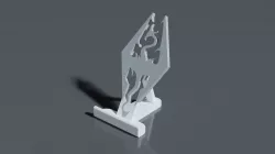 Elder Scrolls Skyrim Smartphone Stand 3D print model