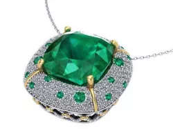 Emerald Pendant 3D print model