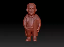 Emmanuel macron caricature 3D print model