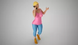 Engineer Woman 3D print model