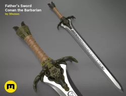 Fathers Sword - Conan the Barbarian 3D print model