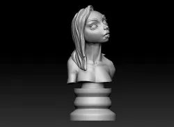 Female bust 3D print model