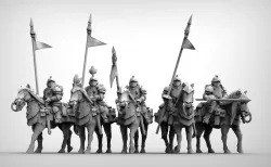 Feudal Guard Shock Cavalry 3D print model