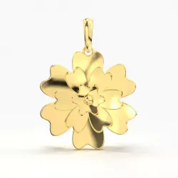 FLOWER GOLD PENDANT 3D print model