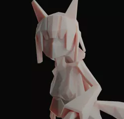 Foxy LowPoly Character 3D Printing 3D print model
