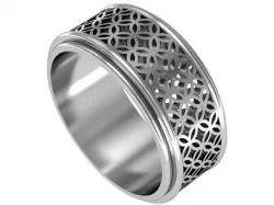 geometric classic ring 3D print model