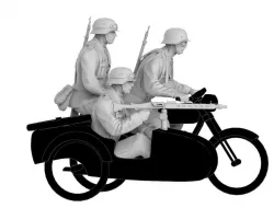  german motorcycle team 3D print model