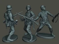 German soldier ww2 grenade G1 3D print model
