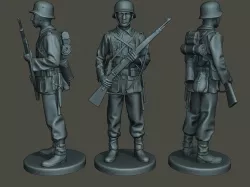 German soldier ww2 StandGuard G1 3D print model