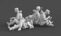  German soldiers rest 3D print model