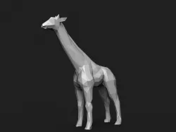 Giraffe Low Poly 3D print model