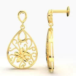Gold Drop Earring 3D print model