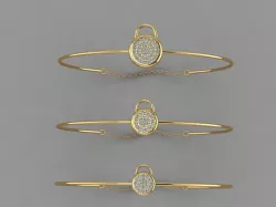 Gold Silver Bracelet 3d Printing model 3D print model