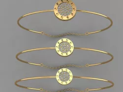 Gold Silver Bracelet 3d Printing model 3D print model