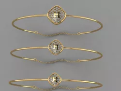 Gold Silver Bracelet 3d Printing model 3D print model