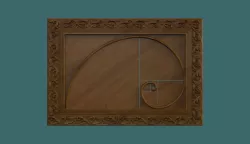 Golden ratio decor 3d stl model for cnc 3D print model