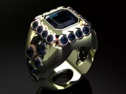 golden-ring 3D print model