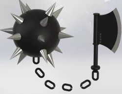 gyomei himejima axe weapon  demon slayer cosplay stl printing  3D print model