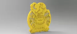 halloween clock 3D print model